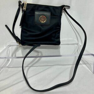 Tommy Hilfiger Black Fabric Cross Body Purse